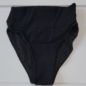 3 For $15 NWOT High Waisted Rubbed Bikini Bittoms Blacj Sz XS